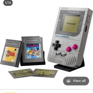 LEGO Nintendo Game Boy with Gray and Pink Accents